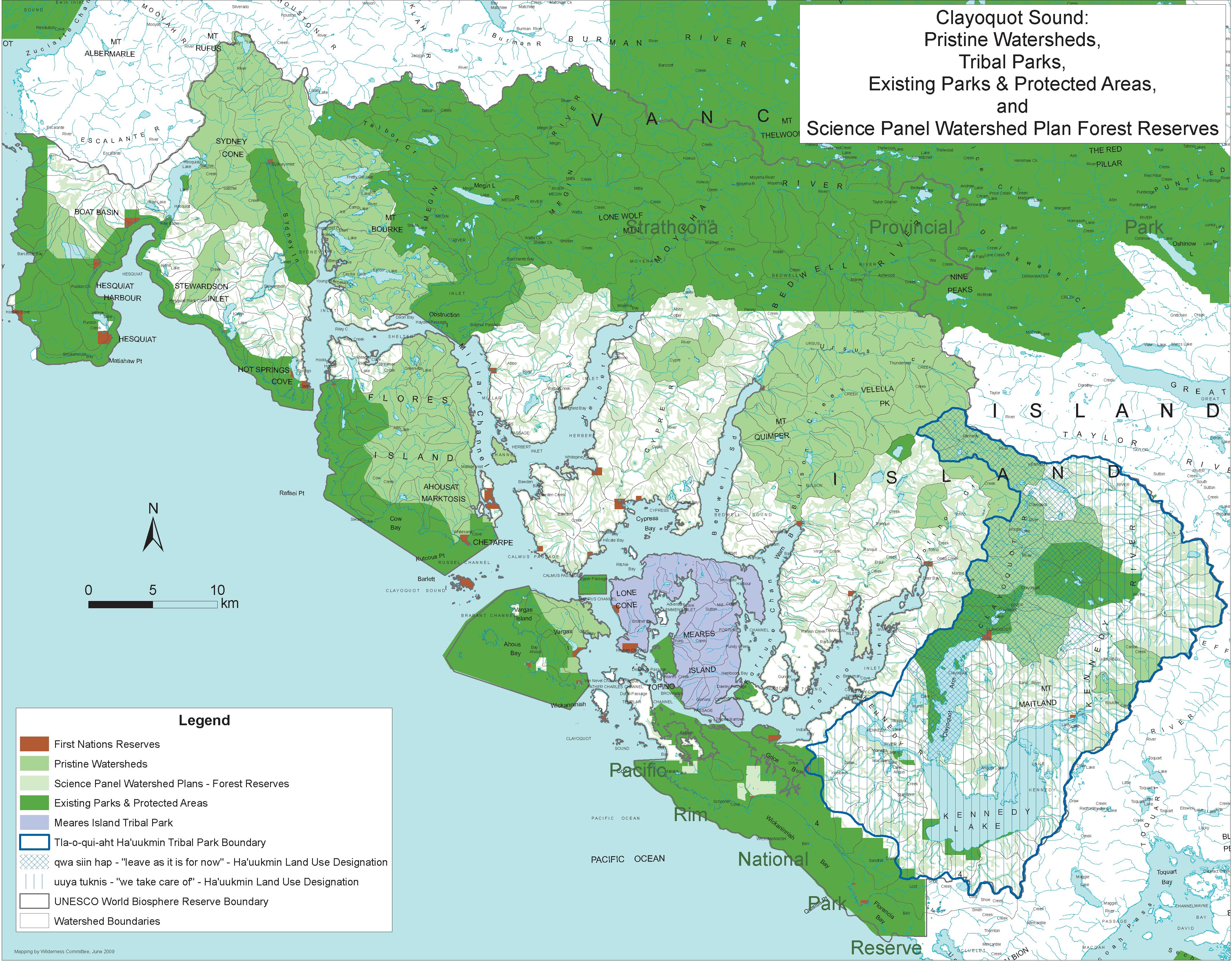 Clayoquot Sound Biosphere Reserve Wikiwand   2009  Clayo Pristine Parks Forres Map June 